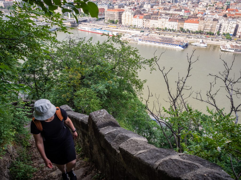 Stairs on the Trail from Gellért Hill