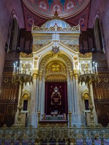 The Ark in the Dohány Street Synagogue in Budapest