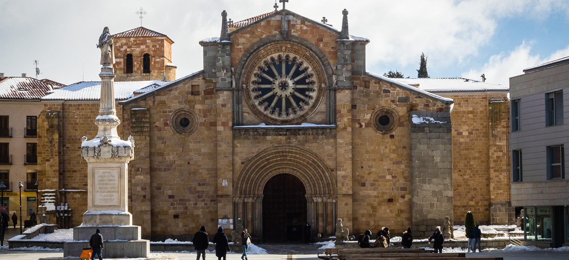 Western Facade of Iglesia de San Pedro in Ávila