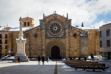 Western Facade of Iglesia de San Pedro in Ávila
