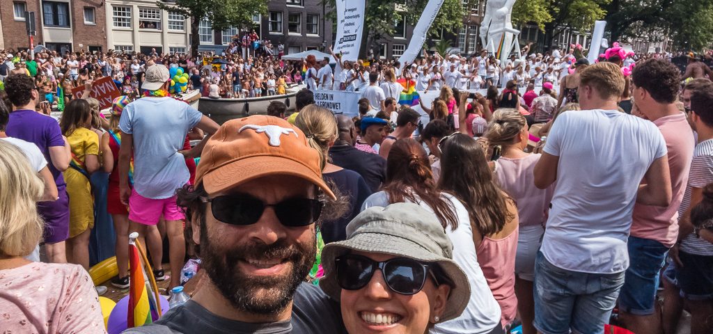 Craighan at the Amsterdam Pride Parade