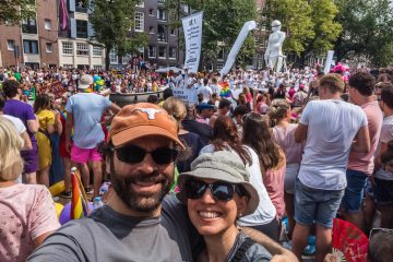 Craighan at the Amsterdam Pride Parade