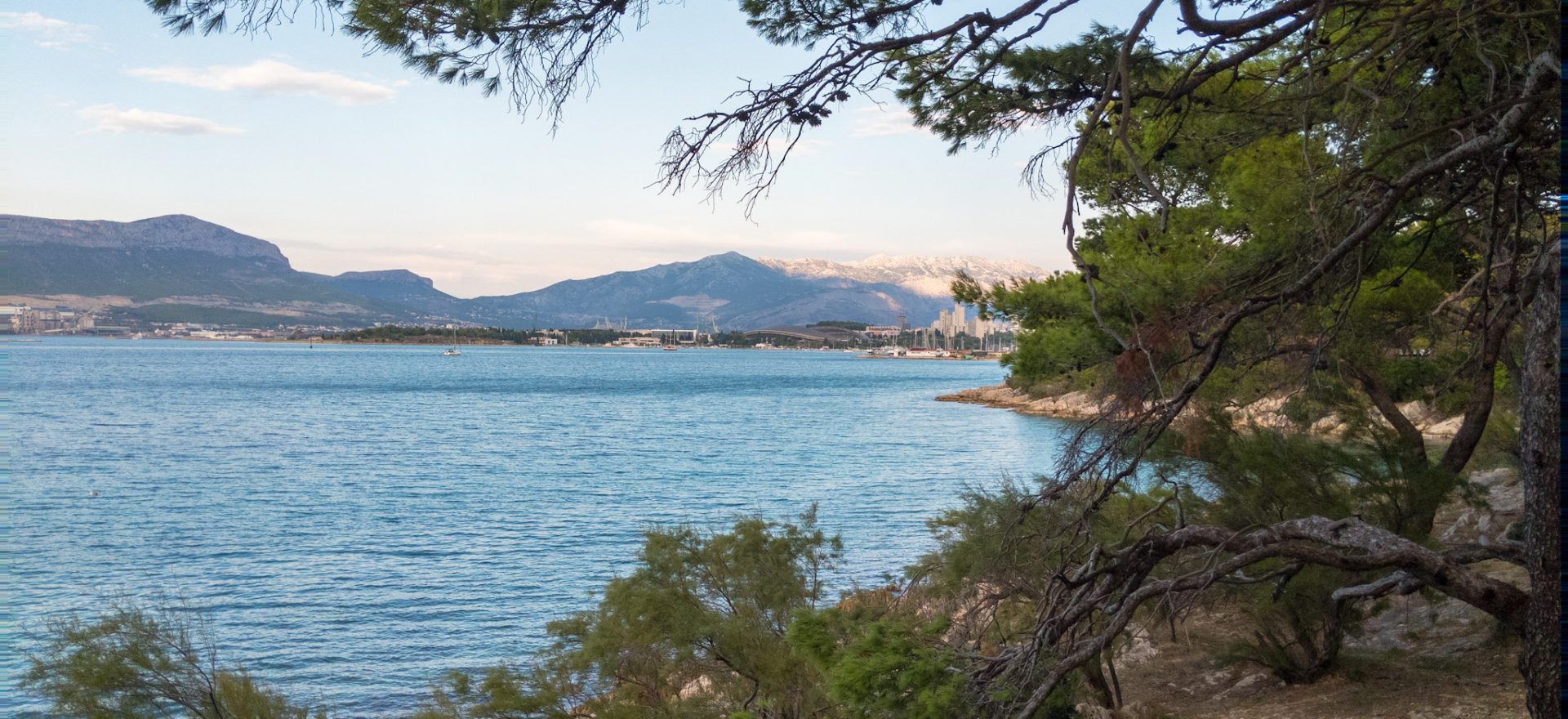 The Adriatic Sea, seen from North Marja Park, Split, Croatia