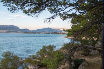 The Adriatic Sea, seen from North Marja Park, Split, Croatia