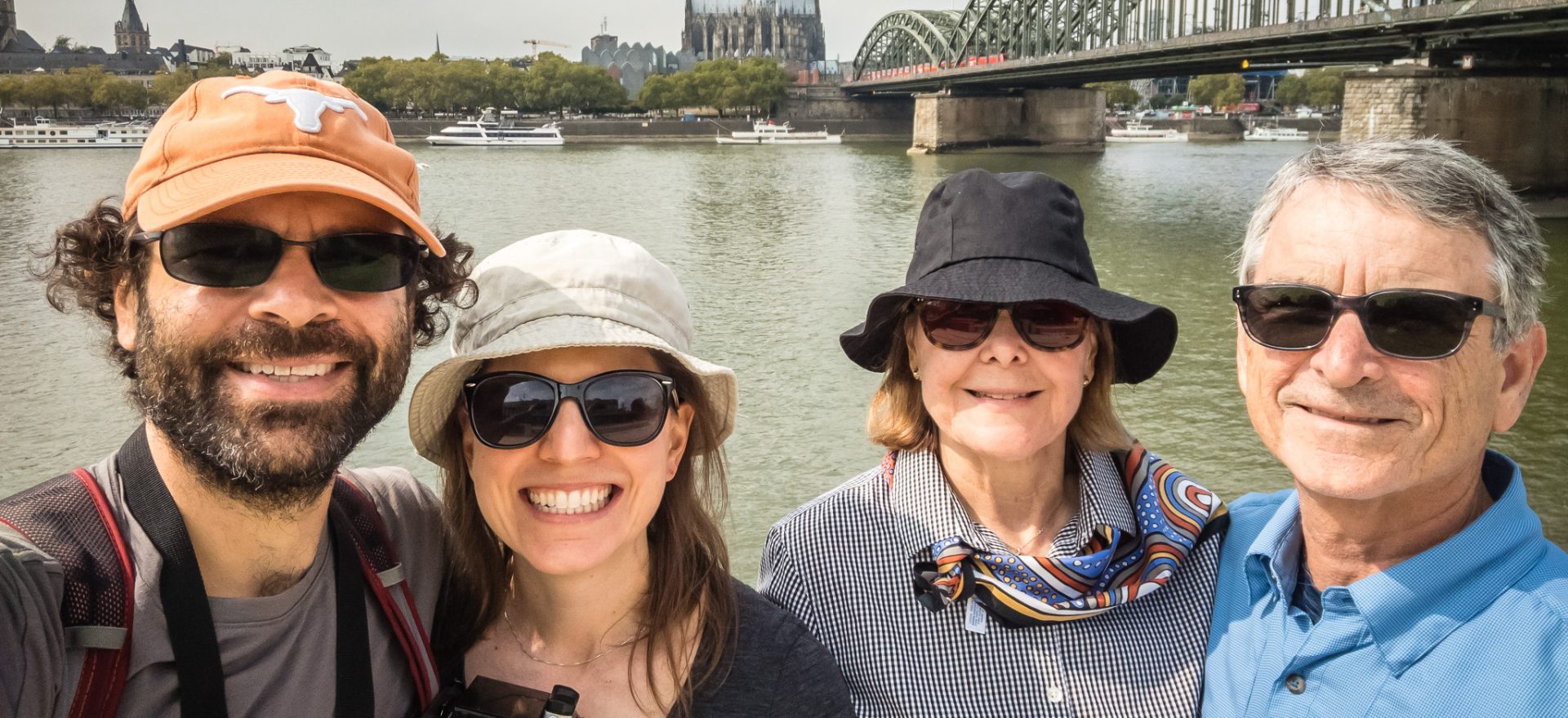 East Bank of the Rhine with Cologne Cathedral Behind