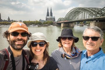 East Bank of the Rhine with Cologne Cathedral Behind