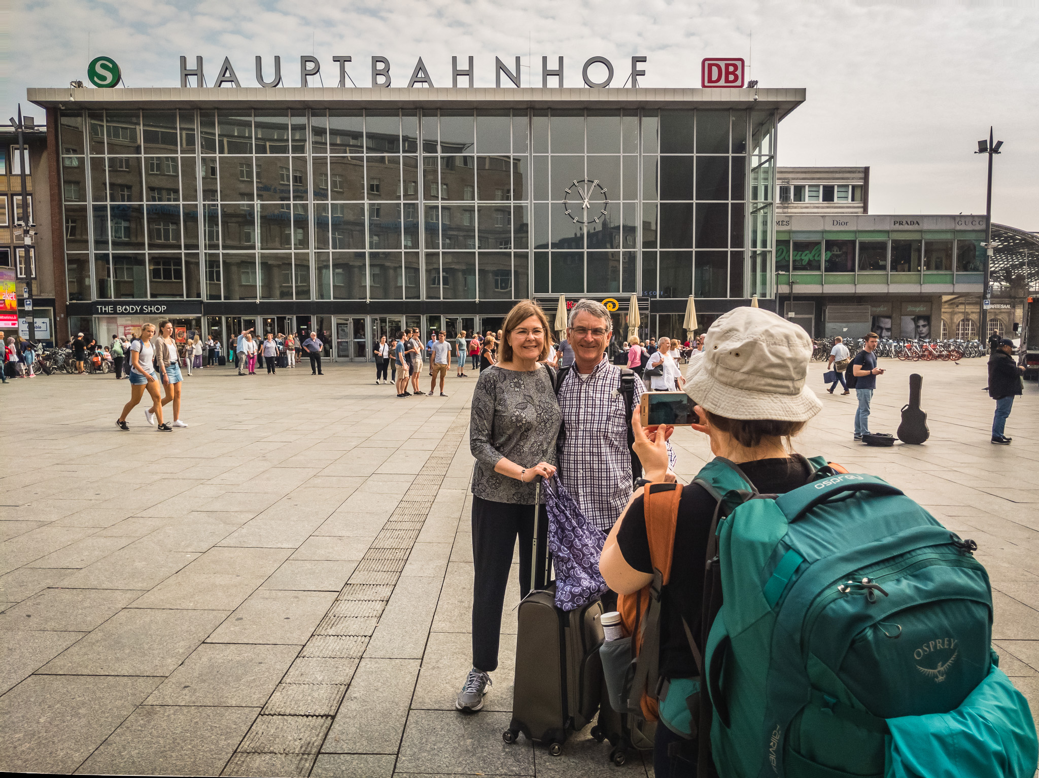 People Standing in front of the Cologne Train Station