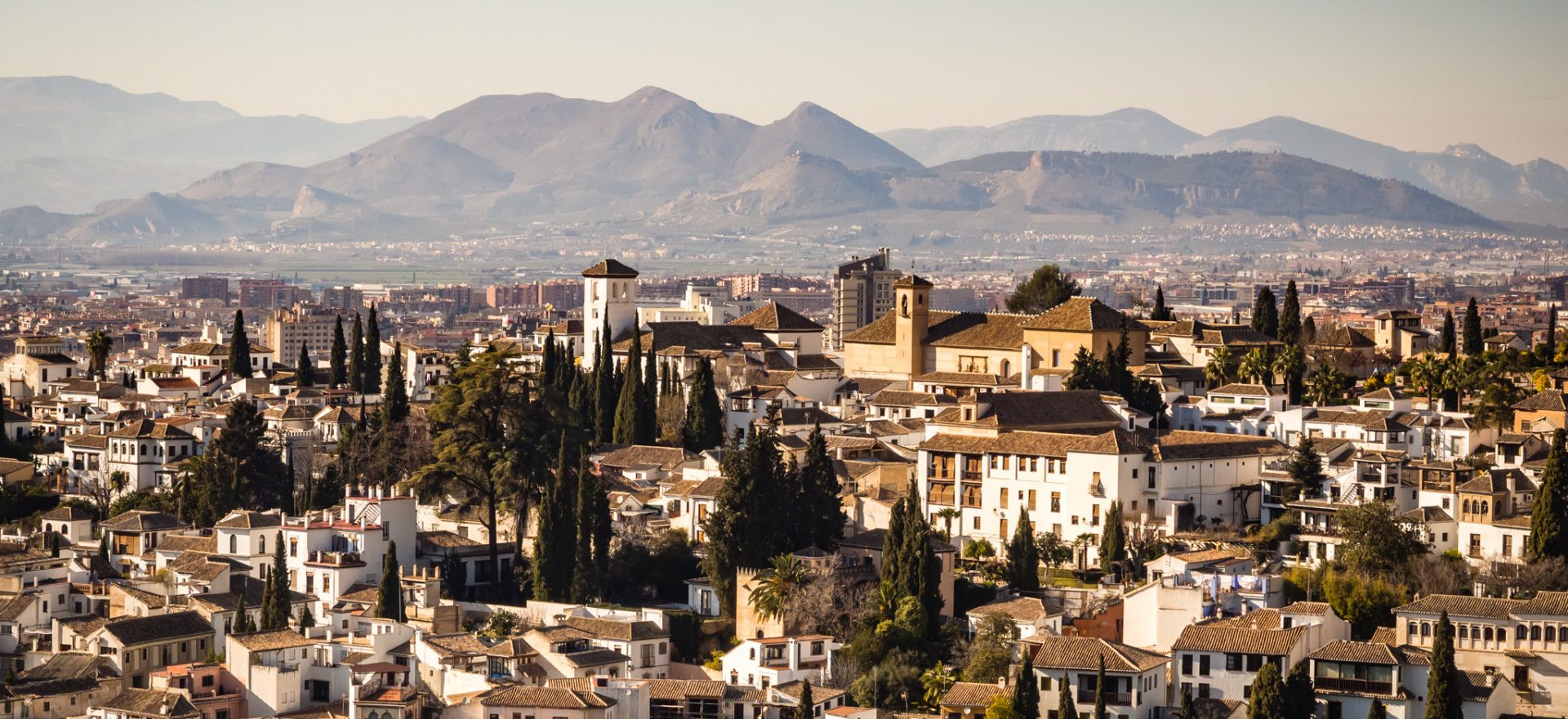 Granada as Seen from the Alcazaba of Alhambra