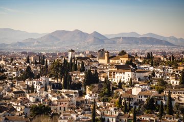Granada as Seen from the Alcazaba of Alhambra