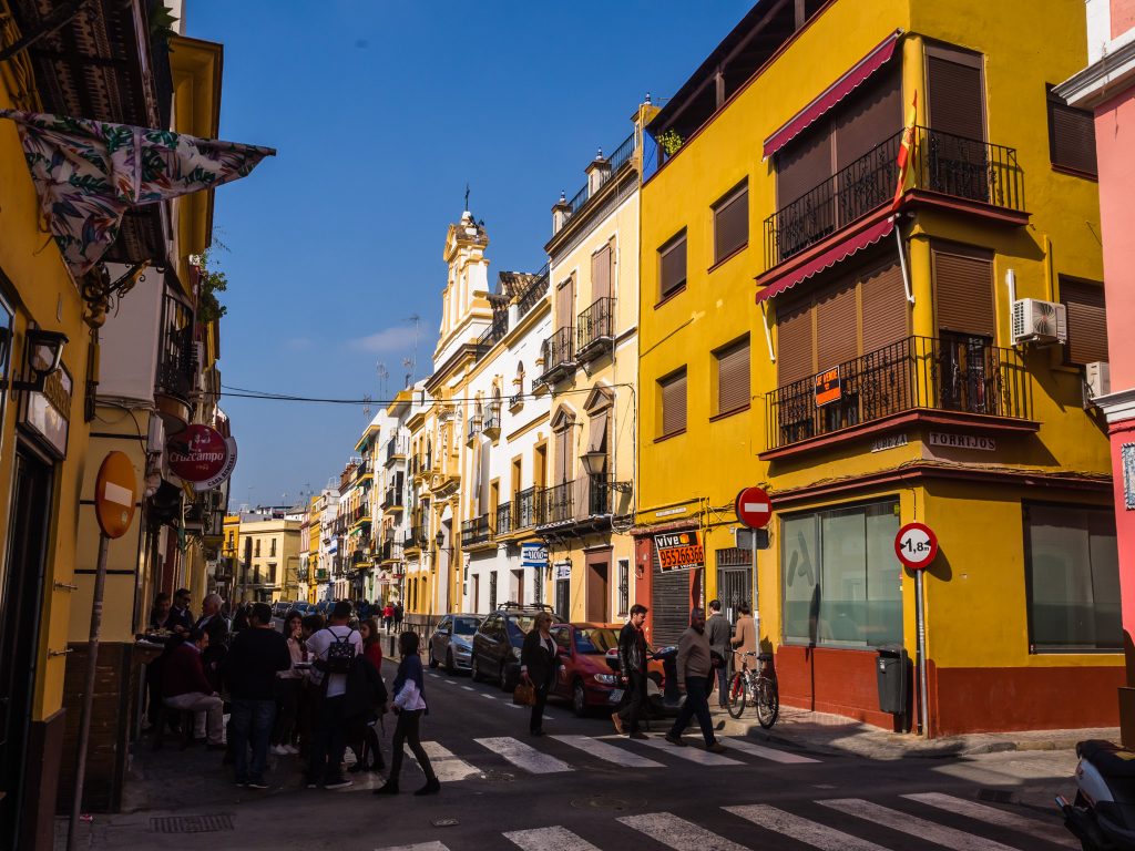 Buildings in the neighborbood of Triana in Seville