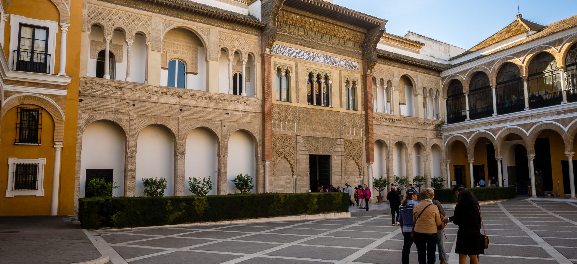 Facade of the Palacio de Pedro I of the Alcazar of Seville