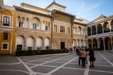 Facade of the Palacio de Pedro I of the Alcazar of Seville